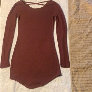 No Boundaries - Burgundy Tight Fitted Dress